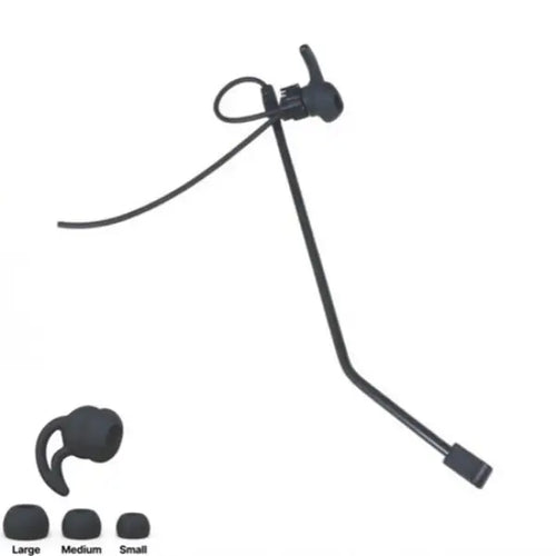 SHG Semi NC S130-PL-NC lightweight in-ear dispatch headset with Quick Disconnect and passive noise-canceling microphone