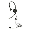 SHG S 500-PL lightweight mono headset with Poly-compatible Quick Disconnect, passive noise-canceling microphone, leatherette cushion, and over-the-head design